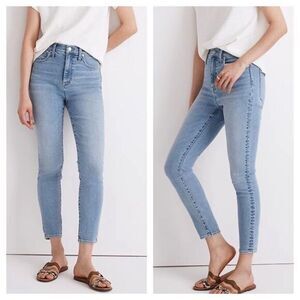 NEW‎ Madewell 11" High-Rise Skinny Crop Jeans Webb wash